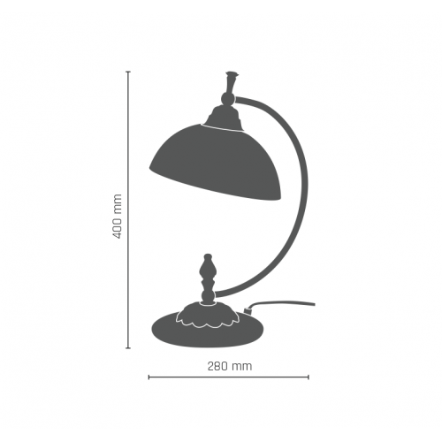 Lampa De Birou CORDOBA II 8210(207) Amplex, E27, Auriu, Polonia